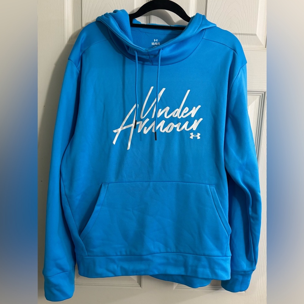 Under Armour Women’s Fleece Script Bright Blue Hoodie